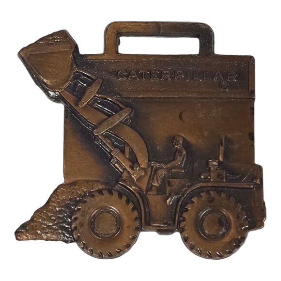 CAT Caterpillar Watch Fob Tractor Loader Copper Gibbs-Cook Des Moines Iowa - Picture 1 of 9